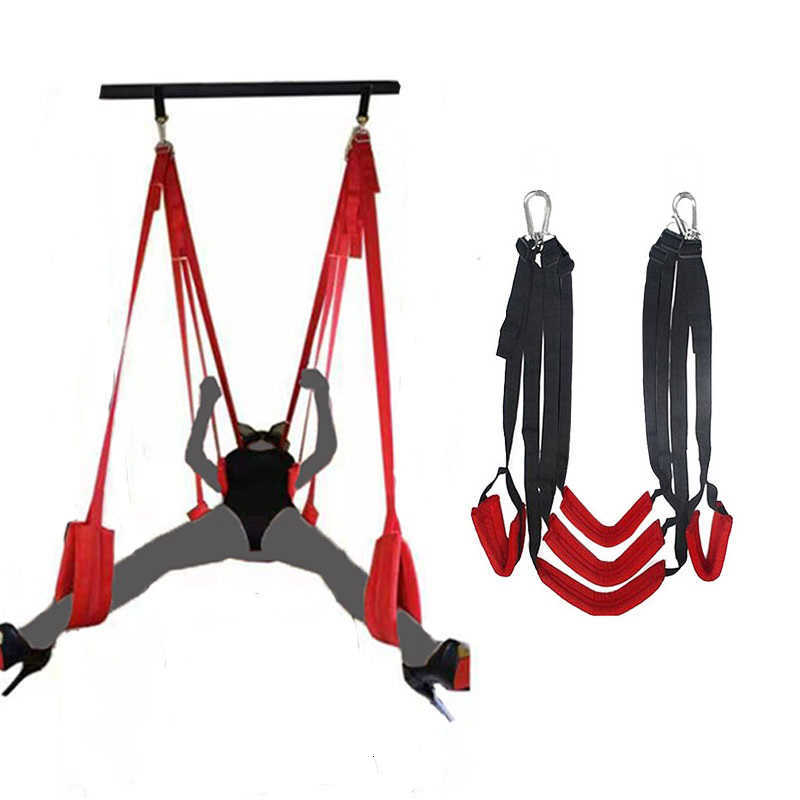 Massager bdsm Soft Material Furniture Fetish Bandage Love Adult Game Chairs Hanging Door Swing Sex Erotic Toys for Couples-image-814641322