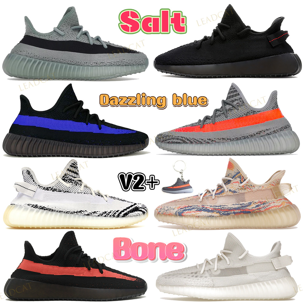 

V2 Running Shoes Beluga Reflective Sneakers Zebra Blue Tint Dazzling Blue Core Black Red Cinder Ash Pearl Cream White Men Women Trainers, Bubble wrap packaging