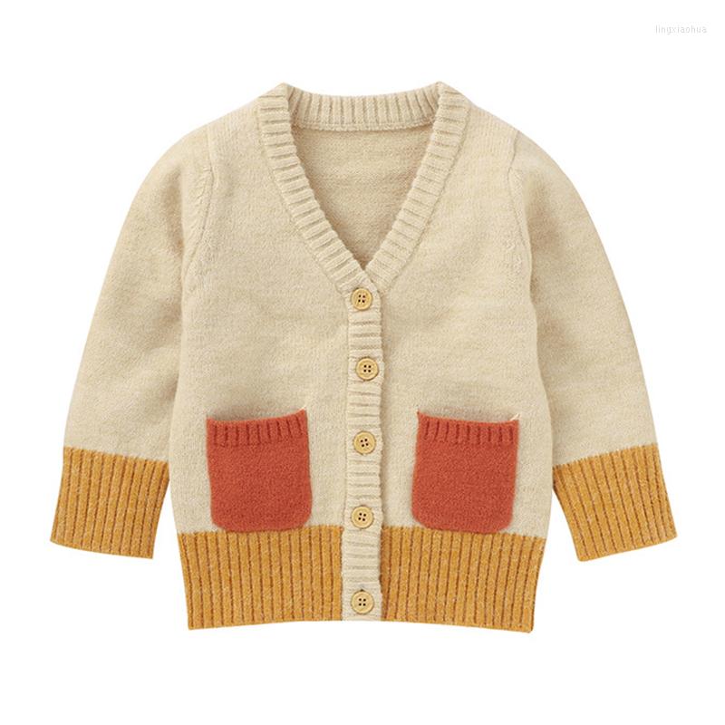 

Jackets Autumn Baby Boys Girls Coat Sweater Toddler Knit Cardigans Born Knitwear Long-sleeve Cotton Jacket Tops, 82w742-pink