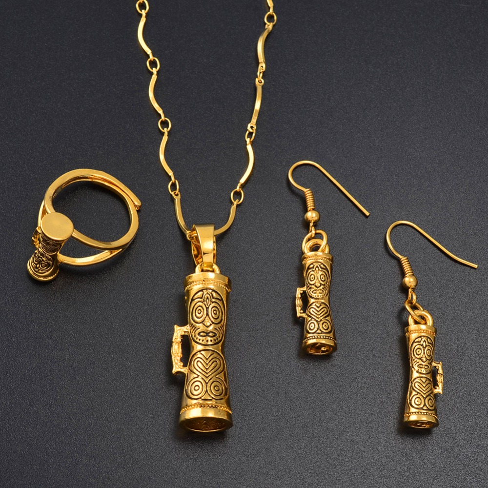 

Bracelet Earrings Necklace Anniyo Black Drum With Mask Papua New Guinea Necklaces Ring Sets For Women Png Jewelry Party Gifts 158806 Smtbc, As details