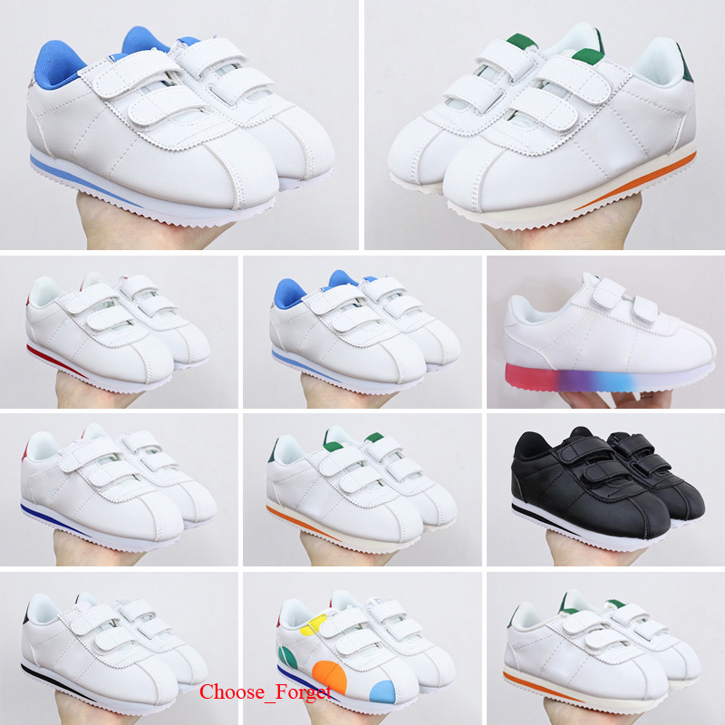 

2021 Cortez shoes mens womens casual Kids Sneakers athletic leather original ultra moire walking sale 21-35, Color 1