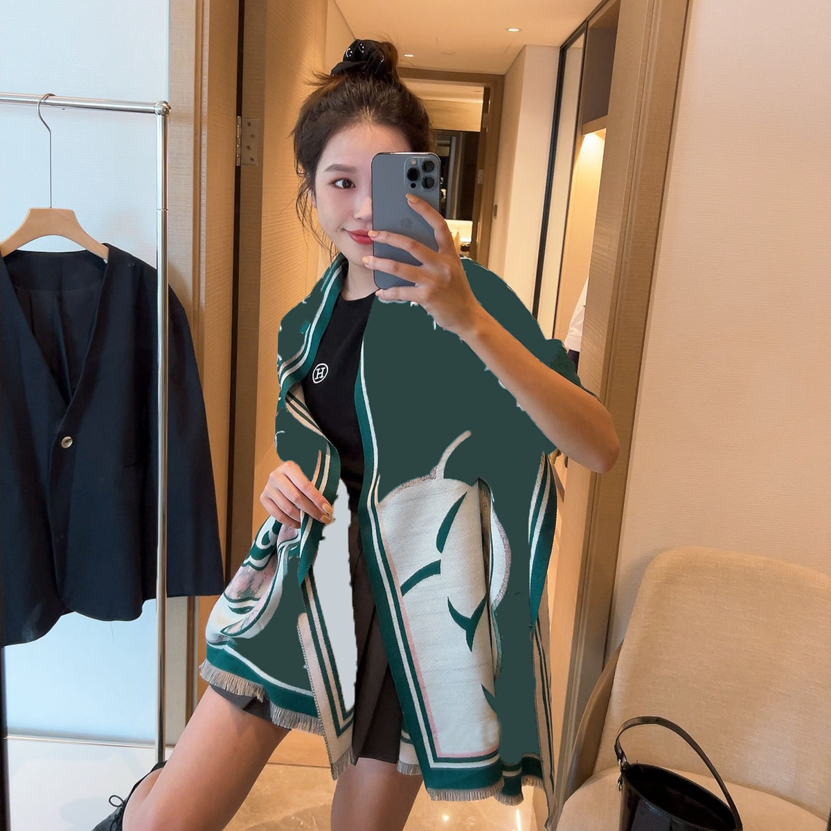 

23ss 23style Brand Desingers Scarves Autumn Winter Fashion Scarfs Woman Cashmere Nylon Wool Keep Warm Pashmina Blanket Thicken Scarf Shawls Wrap Accessories