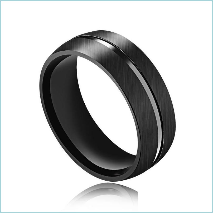 

Cluster Rings Cluster Rings Mae Black Color 8Mm Round Titanium Stainless Steel Men Cool Personalized Fashion Jewelry Gift Drop Deliv Dhgqr