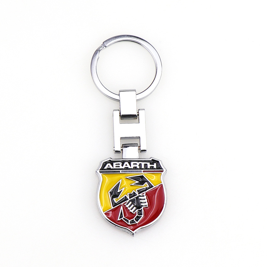 

FIAT Abarth keychain 500 Metal Auto Accessions Universal Car Keyring Car styling