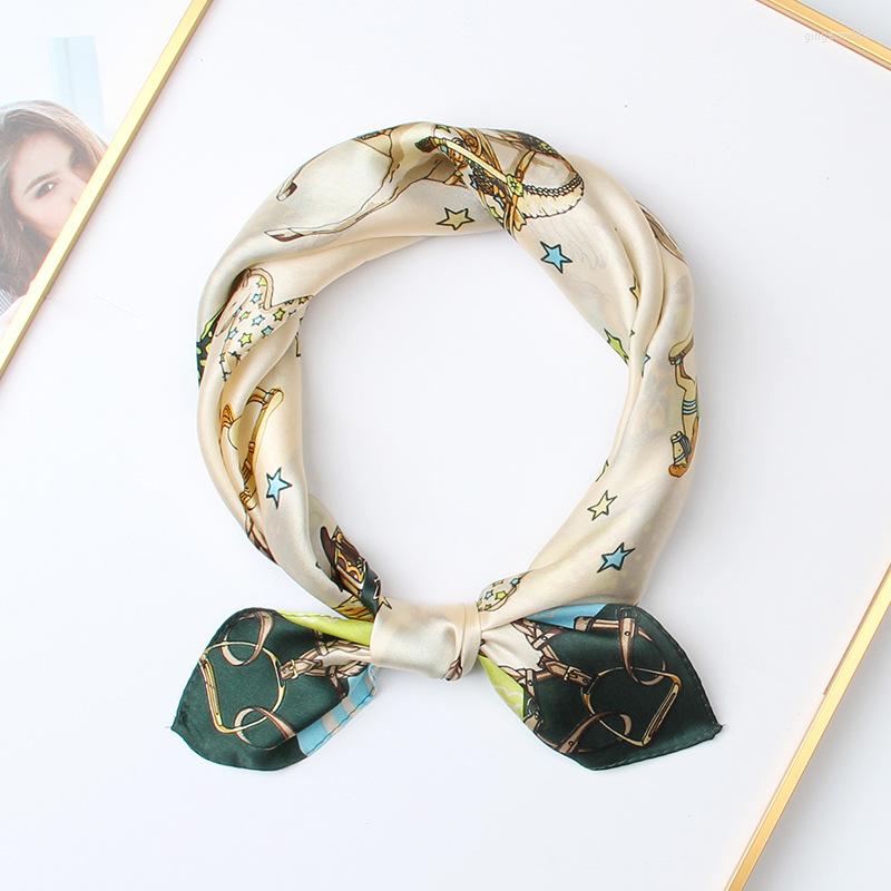 

Scarves 16mm Silk Crepe Real Satin Scarf Women Size 53cm Luxury Soft And Bright Elegant Lady Hijab