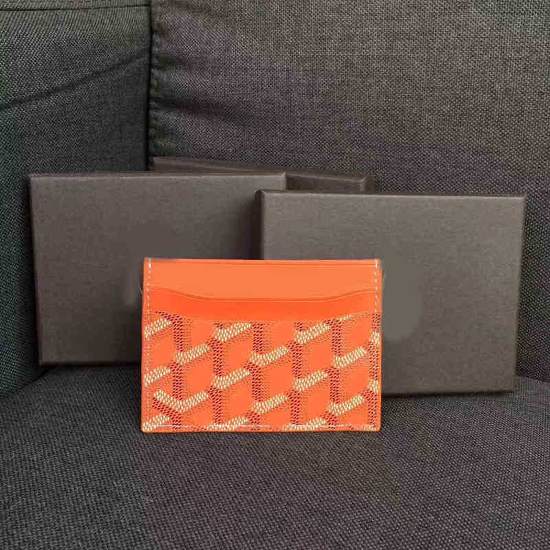 

Designer wallets French Goya Dog Tooth card holder Leather Bag Men and Women Multi Card Zero Wallet fsdhion 220723, Red