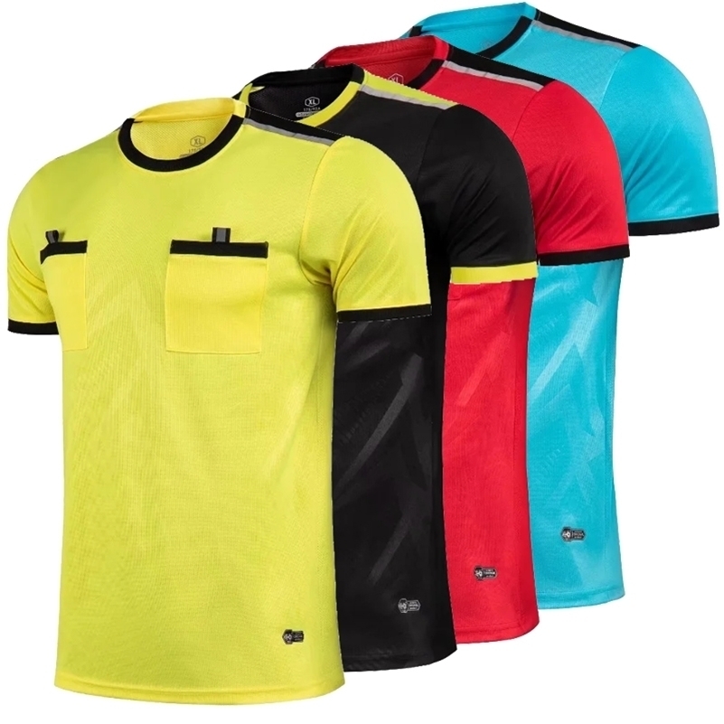 

Outdoor TShirts Customiz Football Jersey Mens Professional Referee Soccer Jerseys Adult Referee Football Shirt Short Sleeve Judge Soccer Shirts 221102, Sky blue
