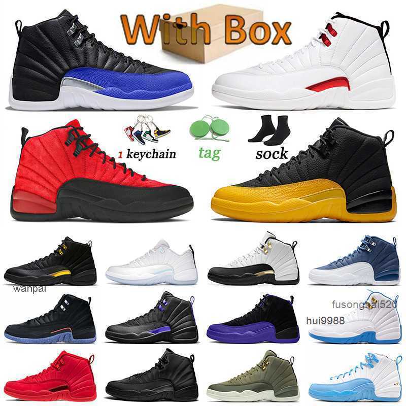 

2023 men trainers 12 basketball shoes jumpman Hyper Royal Playoffs 12s Low Easter Cherry Wings University Gold Royalty Twist Flu Game Stone Blu og designer shoes, 40-47 university blue