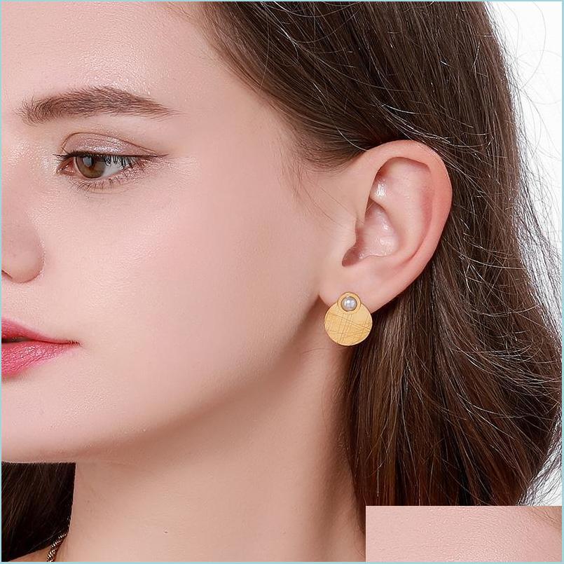 

Stud Stud Punk Earrings Stainless Steel For Women Earring Pearl Geometry Charm Jewelry Gifts Accessories Drop Delivery 2022 Dhmyo