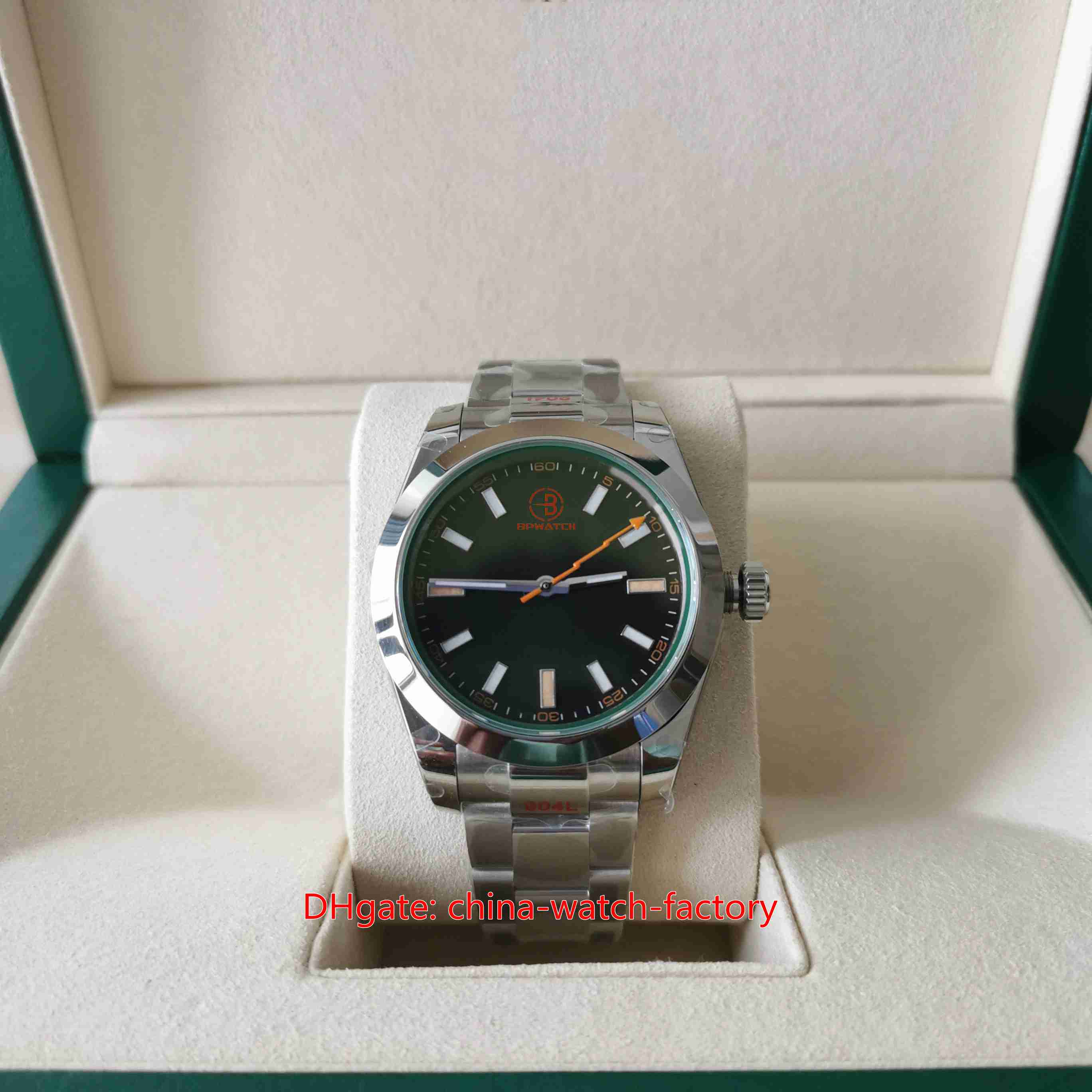 

BPF Maker Mens Watch Super Quality Watches 40mm 116400 116400GV-72400 Sky Black Dial LumiNova 904 Steel CAL.3131 Movement Mechanical Automatic Men's Wristwatches, No box papers