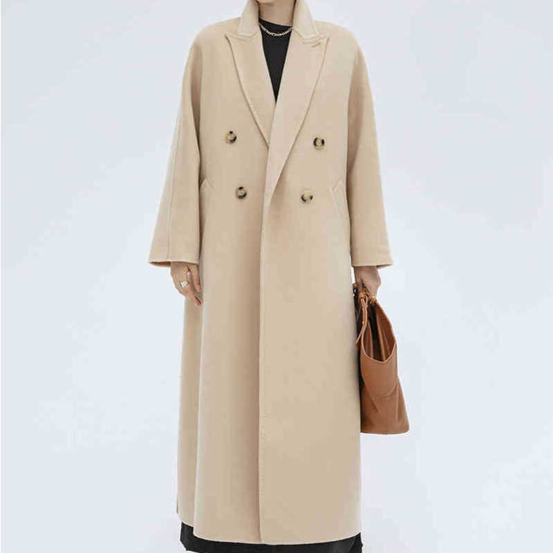 

Max Womens Jacket Designer Woolen Coat Mara Light Luxury High-end Coats Women Double-sided Thick Windbreaker Usa Size fashion, No.6