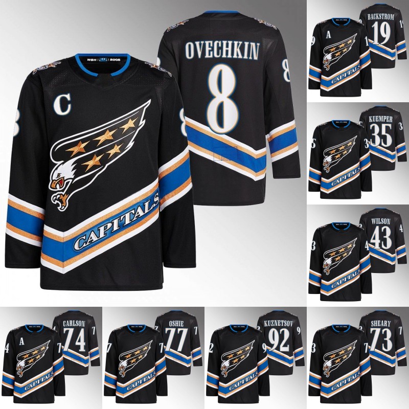 

2022 Washington Alexander Ovechkin Reverse Retro Jersey Nicklas Backstrom Darcy Kuemper Tom TJ Oshie Evgeny Kuznetsov hockey jerseys, 62 carl hagelin