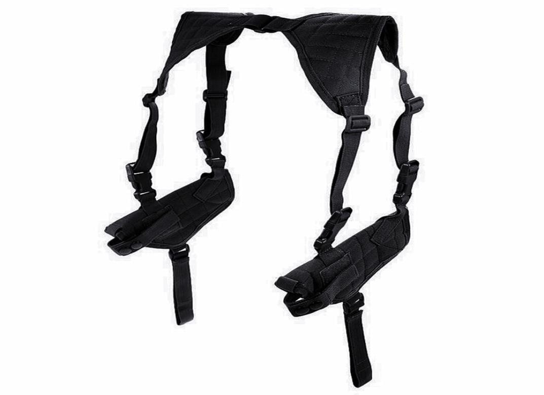 

Outdoor Gadgets Double Holster For Adjustable Under Horizontal Carrier Concealed Carry Shoulder Holster1008042