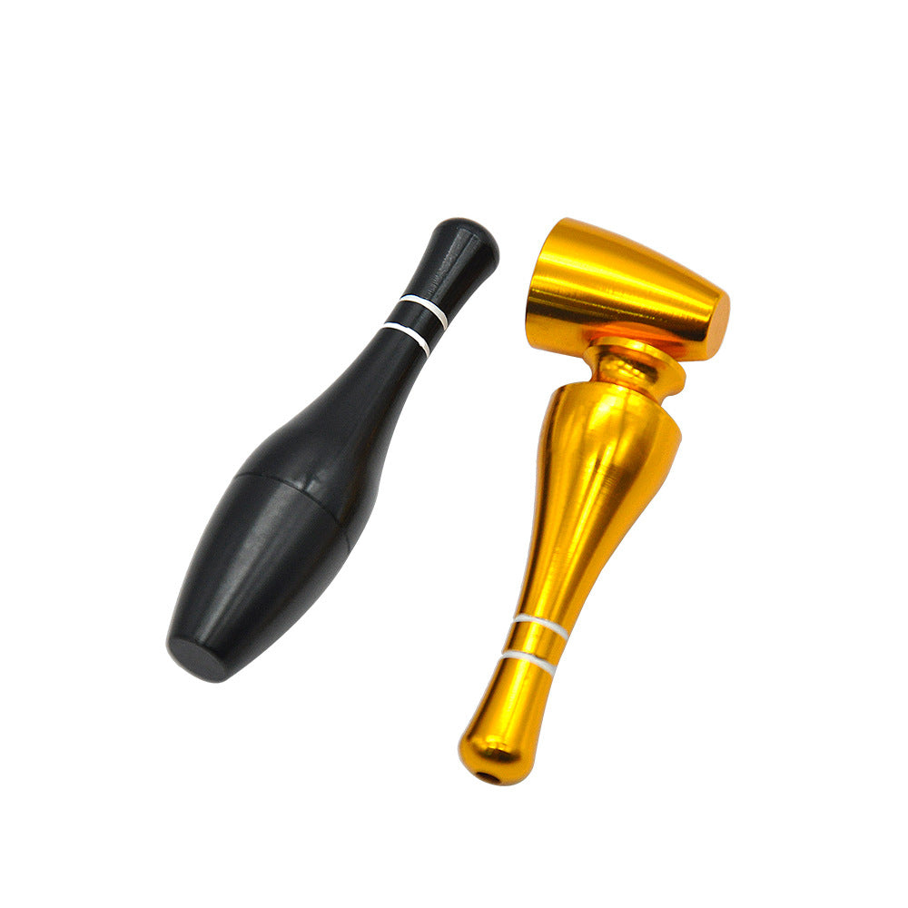 

smoke pipe accessory metal BOWLING SMOKING PIPE Aluminum removable portable Metals disposable shisha vape pen