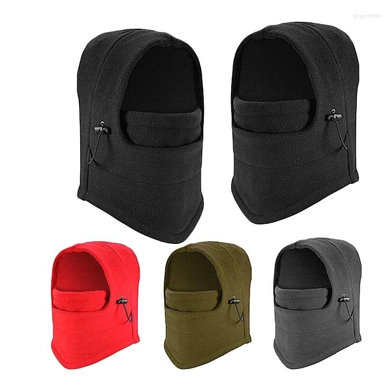 

Bandanas Winter Balaclava Hat Warm Cap Men Women Beanies Hats Waterproof Thermal Fleece Mask Hooded Neck Warmer Hiking Scarves