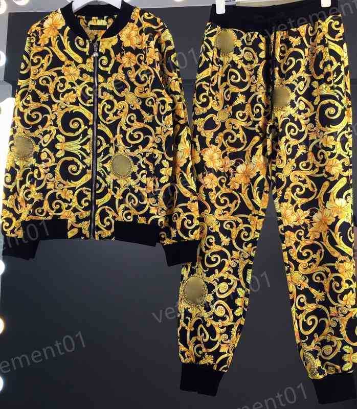 

Womens Two Piece Pants Zip-up Cardigan Baseball Uniform Jacket With Logo-print Pencil Trousers 2 Piece Sets Luxury Designer Tracksuits