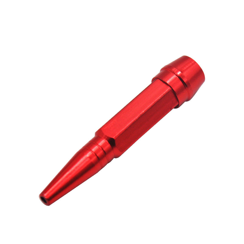 smoke shop disposable shisha vape pen Metal pipe bullet shape color aluminum alloy pipe snuff rod smoke kit-image-814783237