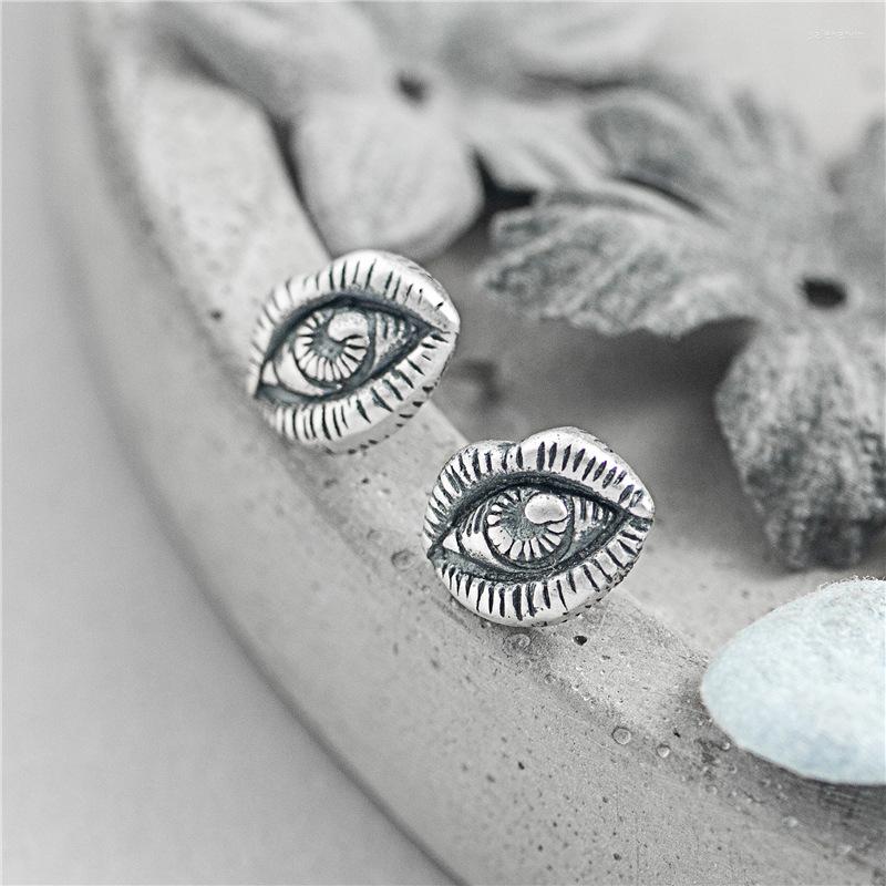 

Stud Earrings 925 Sterling Silver The Eye Of Horus Devil's Fashion Vintage Jewelry High Quality