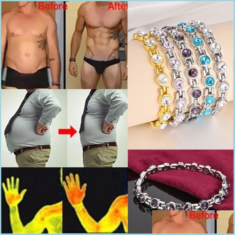 

Bangle Bangle Health Care Magnetic Bracelet Antifatigue Therapy Bracelets For Men Women Arthritis Pain Relief Energy Jewelry Drop De Dh5Rm