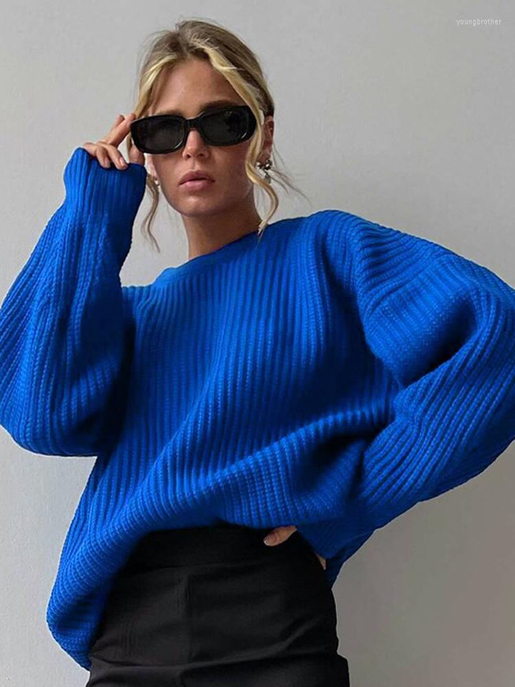 

Women' Sweaters Warm Knitted Ribbed Women' Sweater 2022 Autumn Winter Fluffy O-neck Female Basic Pullovers Casual Long Sleeve Ladies, White