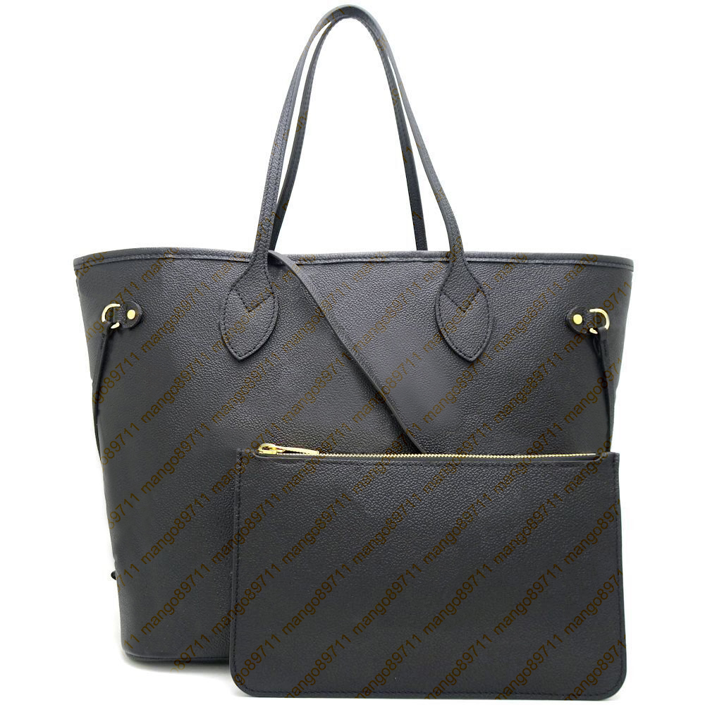 

Womens Handbag Purse Tote Bag Leather fashion shoulder Shopping Bag MM 31cm, Black