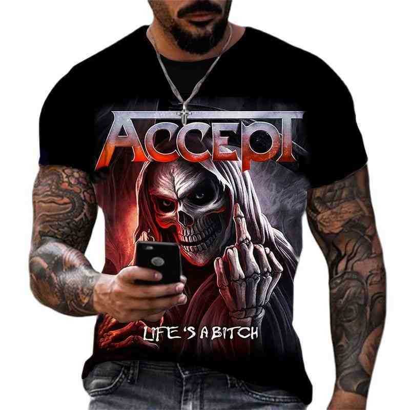 

2022 Fashion Summer T-Shirt For Men 3D Skull Casual Tshirt Streetwear Men's Tops Oversized Cloth Shirt XXS-6XL, T50001