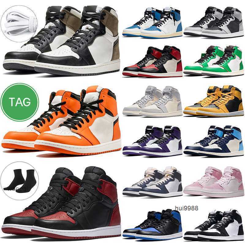 

1s new men women High OG basketball shoes patent bred toe heritage homage to home jumpman1 mens sports good trainer sneakers Jordam, # 1