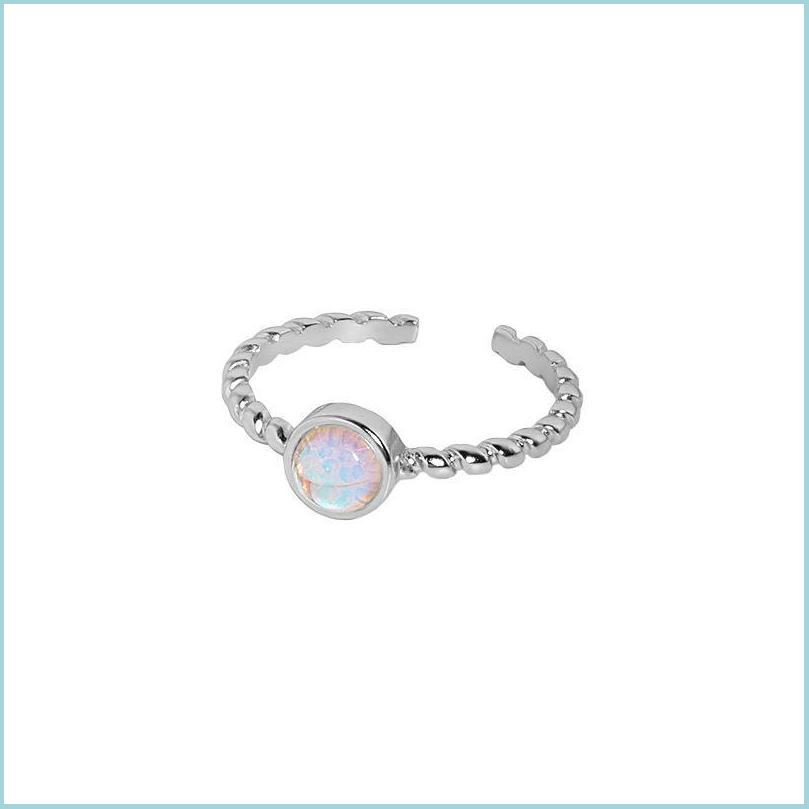 

Cluster Rings Cluster Rings Shanice 925 Sterling Sier Open Ring Korean Ins Minimalist Twist Microinlaid Moonstone Party 2021 Trend F Dhldw
