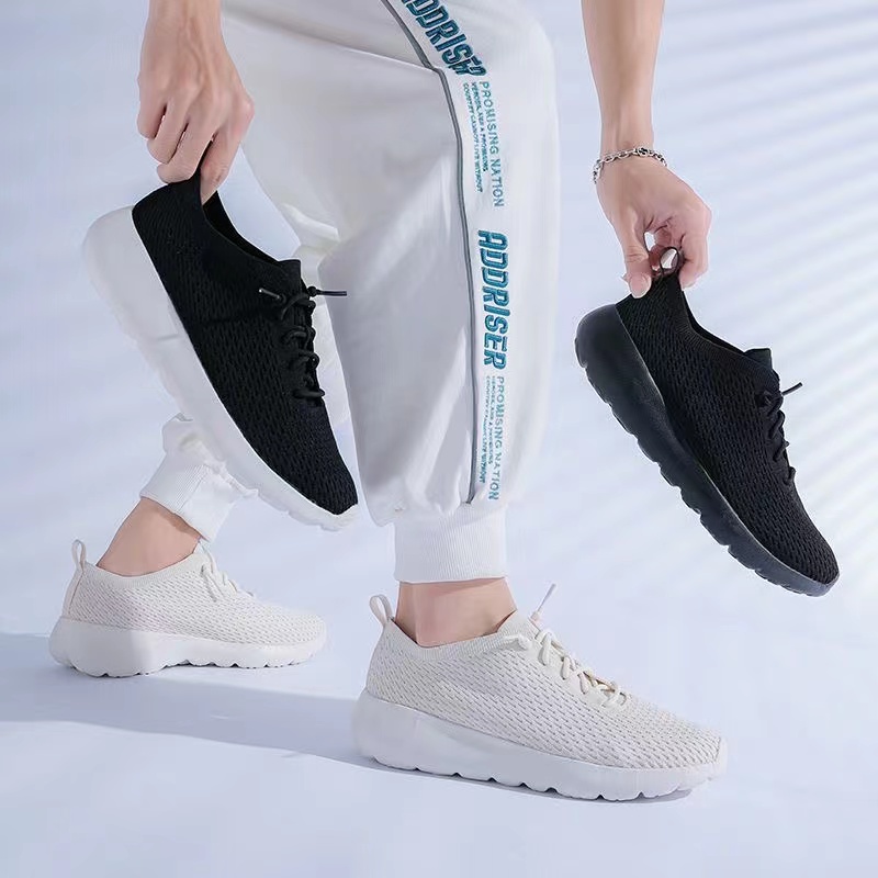 

Road walking Running shoe Sports basketball shoes Shock absorbing training shoes sneakers size 35-45, White