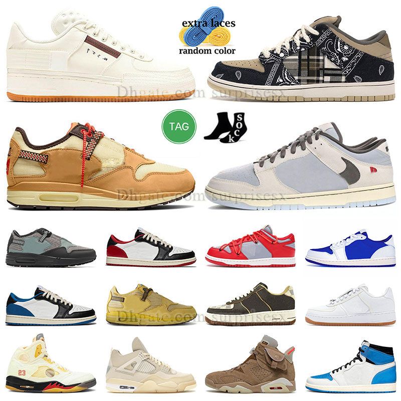 

Basketball Shoes Mens Womens Travis Playstation Lows 1Jumpman 1s Fragment 4s White Sail Black Phantom Reverse Mocha Ts OG Olive J1 J1s Designer Scotts Sneakers, A08 36-45 ts og black dark mocha(1)
