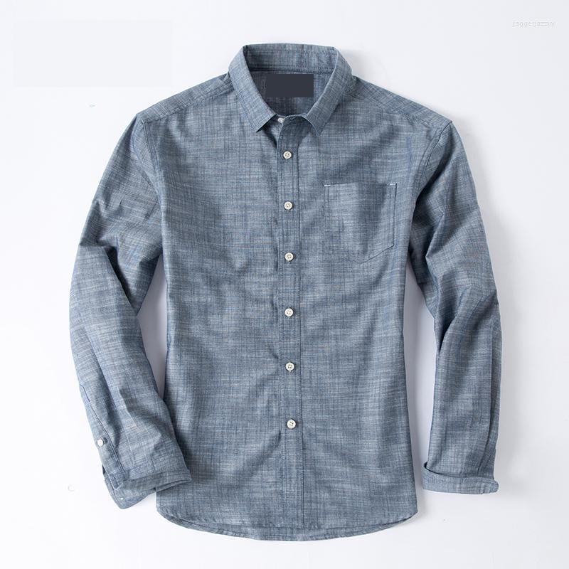 

Men' Casual Shirts Sleeve Men' Long Shirt Young Spring Bamboo Pure Cotton And Super Large Fashion Solid Color Comfortable Size M-4XL, 204
