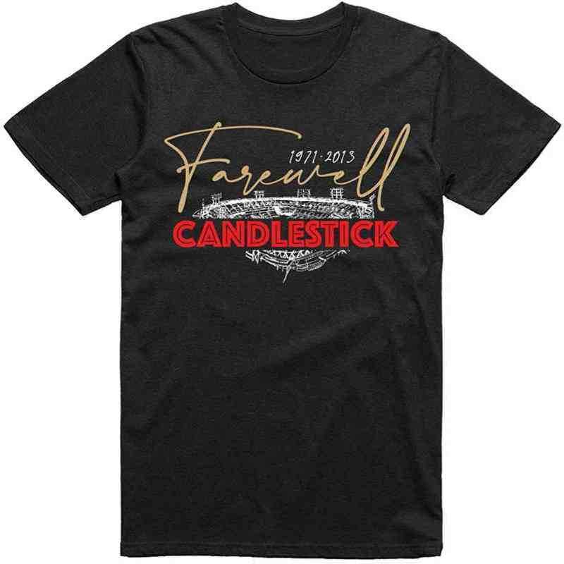 

Inkprsionists San Francisco football fans 1971-2013 farewell Candltick classic T-shirt, Black