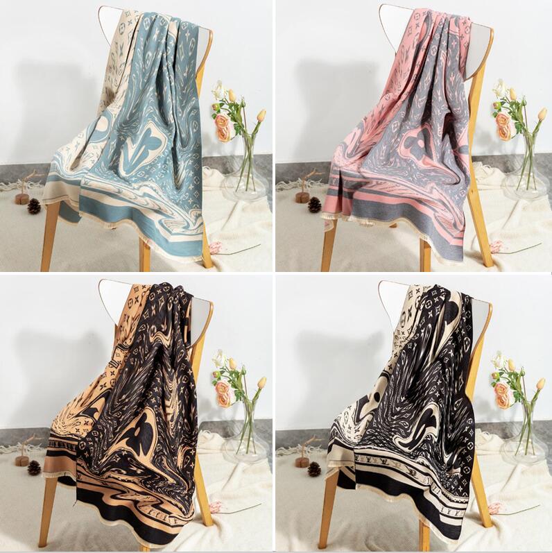 

Designer Clover Cashmere Scarf Fashion Women Sexy Print Scarves Long Thickening Warm Shawl With Letters