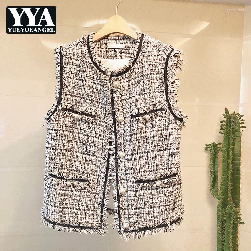 

Women's Vests Autumn Womens Vest Outerwear Office Lady O-Neck Straight Concise Elegant Sleeveless Fashion Casual Vintage, Picture shown