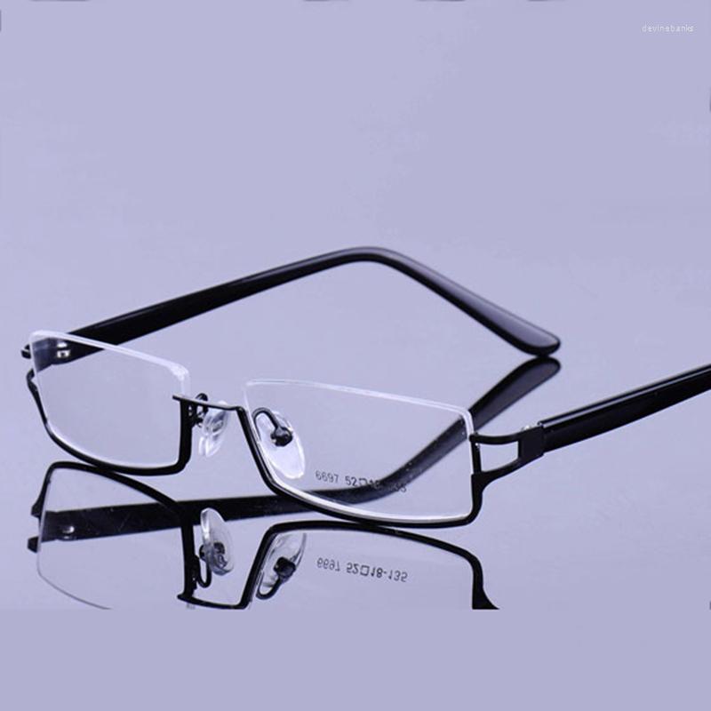 

Sunglasses Frames Vazrobe Eyeglasses Men Vintage Glasses Frame Women Half Rim Nerd Eyewear Optic Prescription Spectacles White