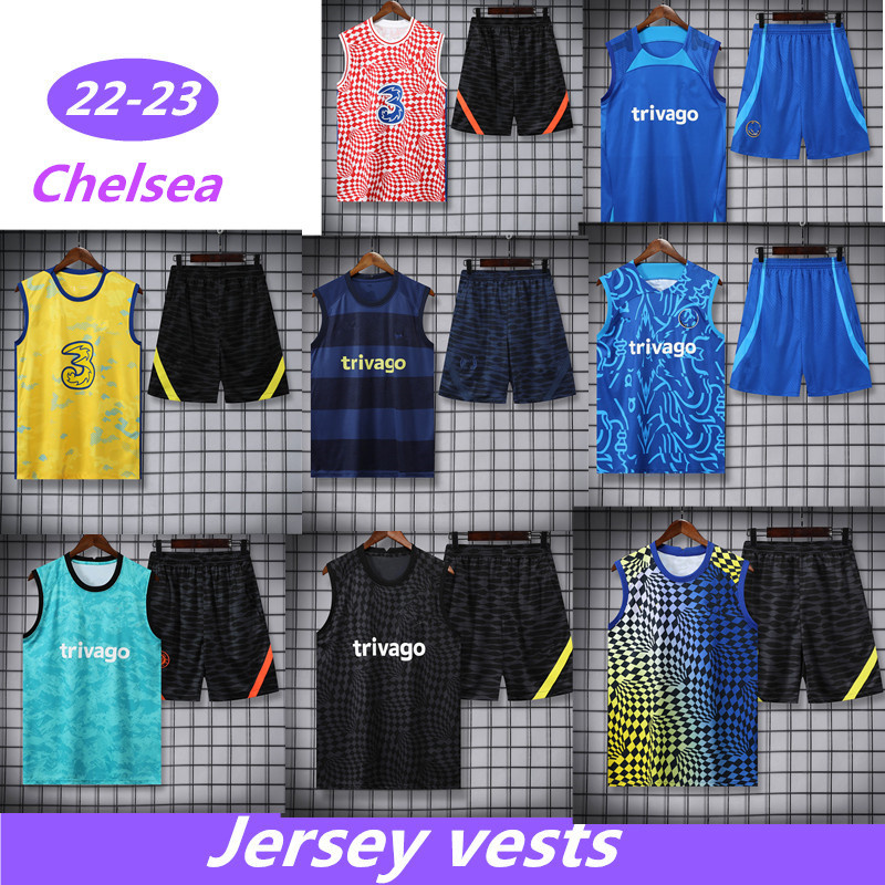 

Tracksuits CFC Sterling soccer jerseys Training Vest PULISIC ZIYECH HAVERTZ KANTE WERNER ABRAHAM CHILWELL football shirt Short sleeve Sportswear 2022-2023, Yellow