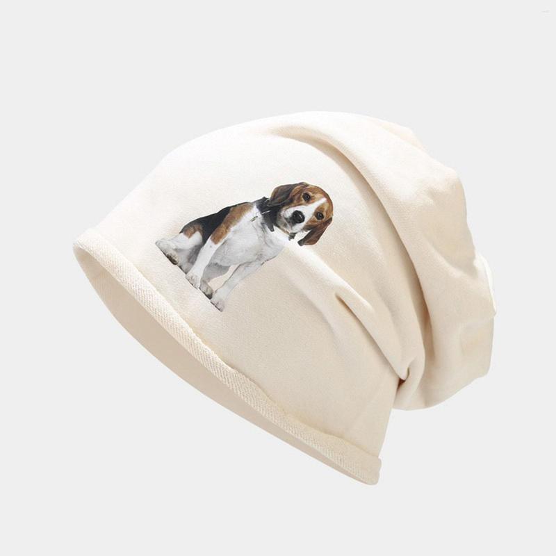 

Berets Women Men Stylish Thin Hip Hop Soft Stretch Knit Slouchy Hat Cap Cute Cartoon Pet Animal Print