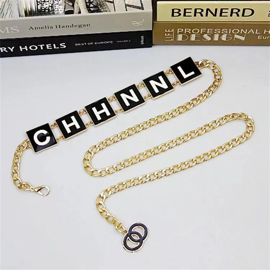 

Womens Mens Deaigners Chain Belt C Letter Luxurys Brand Jewelry Link Belt Lady Spot Paint Fashion Brand C Suit Dress Jeans, Image