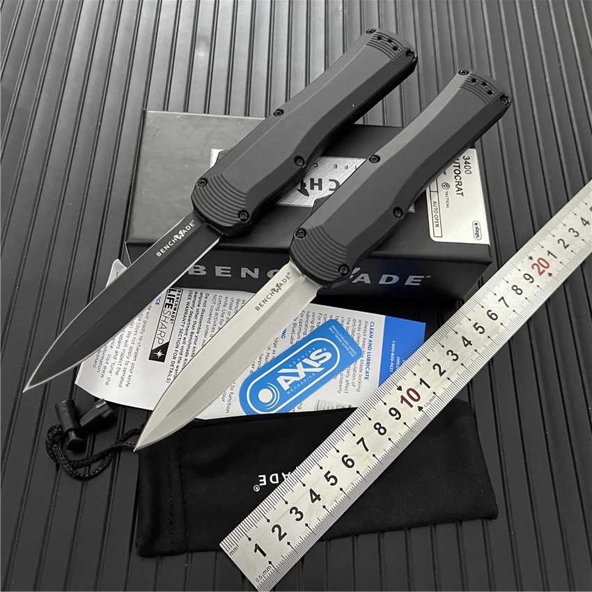 

BENCHMADE 3400 Autocrat Automatic Auto knife Double Edge S30V Blade Outdoor EDC BM 940 3300 3310 9400 535 UTX85 KNIVES