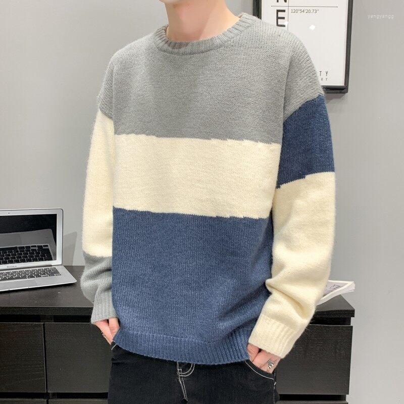 

Men's Sweaters Men's Sweater Autumn Winter Knitting Pullovers Crewneck Knitted Harajuku Warm Long-Sleeve Jumper Casual Clothes, Gray