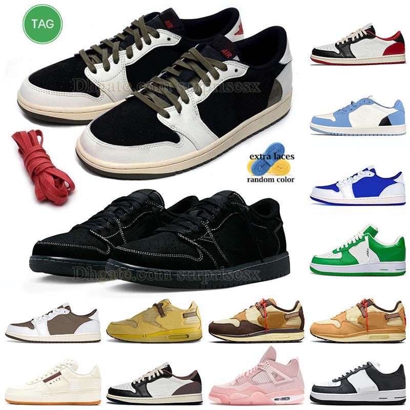 

Ts x Jumpman 1 OG Olive Basketball Shoes 1s White Sail Black Phantom Designer Sneaker Lows PlayStation Fragment Blue Baroque Brown One Low Trainer, A08 36-45 ts og black dark mocha(1)