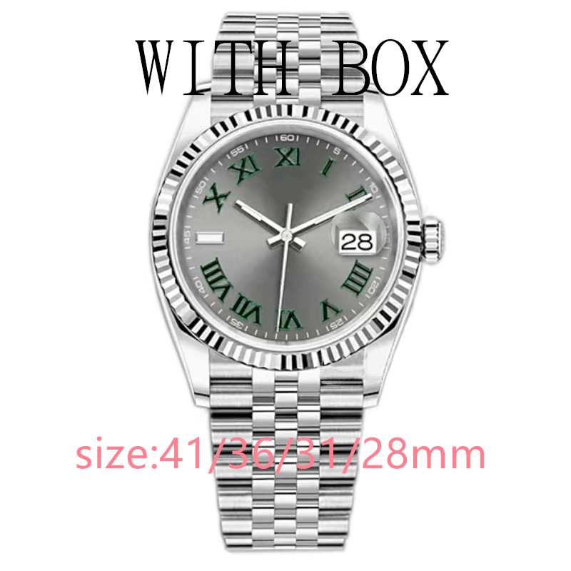 

Men's automatic mechanical watch 36/41MM all stainless steel watches u1 Women's 28/31 quartz movement super luminous sapphire waterproof wristwatch montre de luxe, Sapphire glass