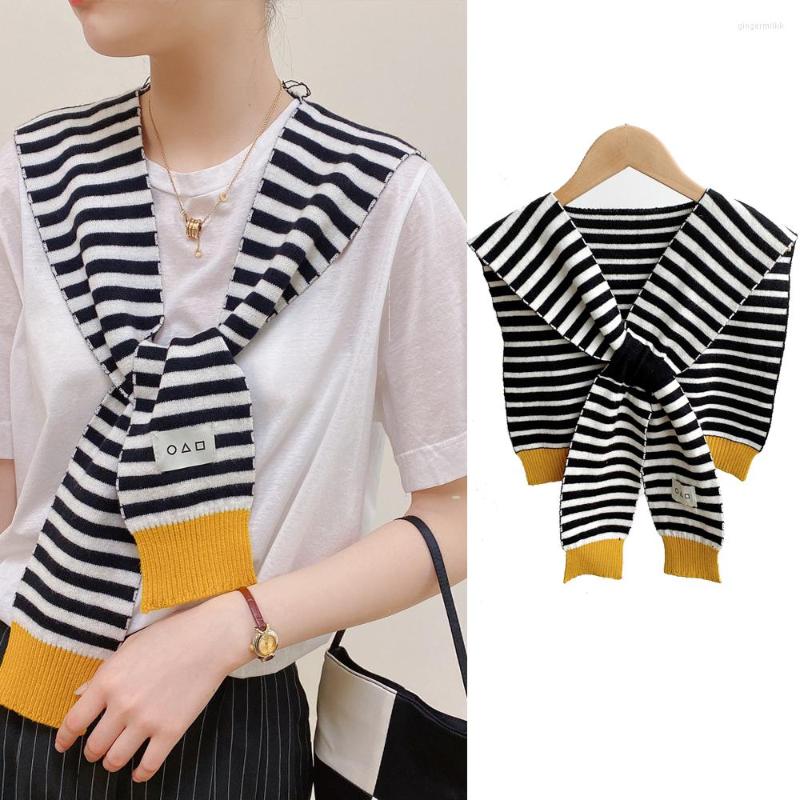 

Scarves 2022 Checkerboard Plaid Women Shawl Spring Autumn Students Shirt Decorate Summer Knotted Knitted Wool Neck Brace Shawls