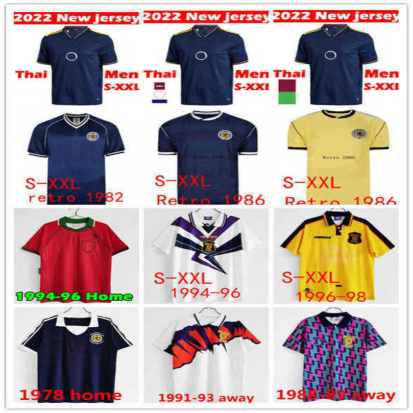 

2022 2023 Home Scotland jersey Men football 22 23 Scotland soccer jerseys World cup Classic Vintage Retro 1982 1986 1994 1996 1998 New XIIX XIIX, Retro 1988-89