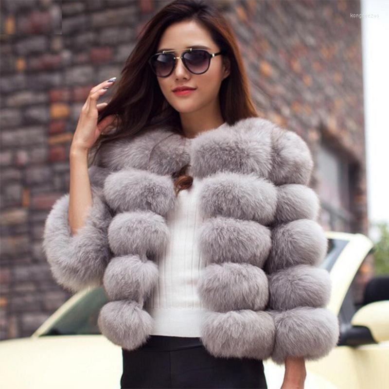

Women' Fur -3XL Mink Coat Women' Winter 2022 Top Fashion Pink Artificial Sweater Elegant Thick Warm Fake Jacket, Red