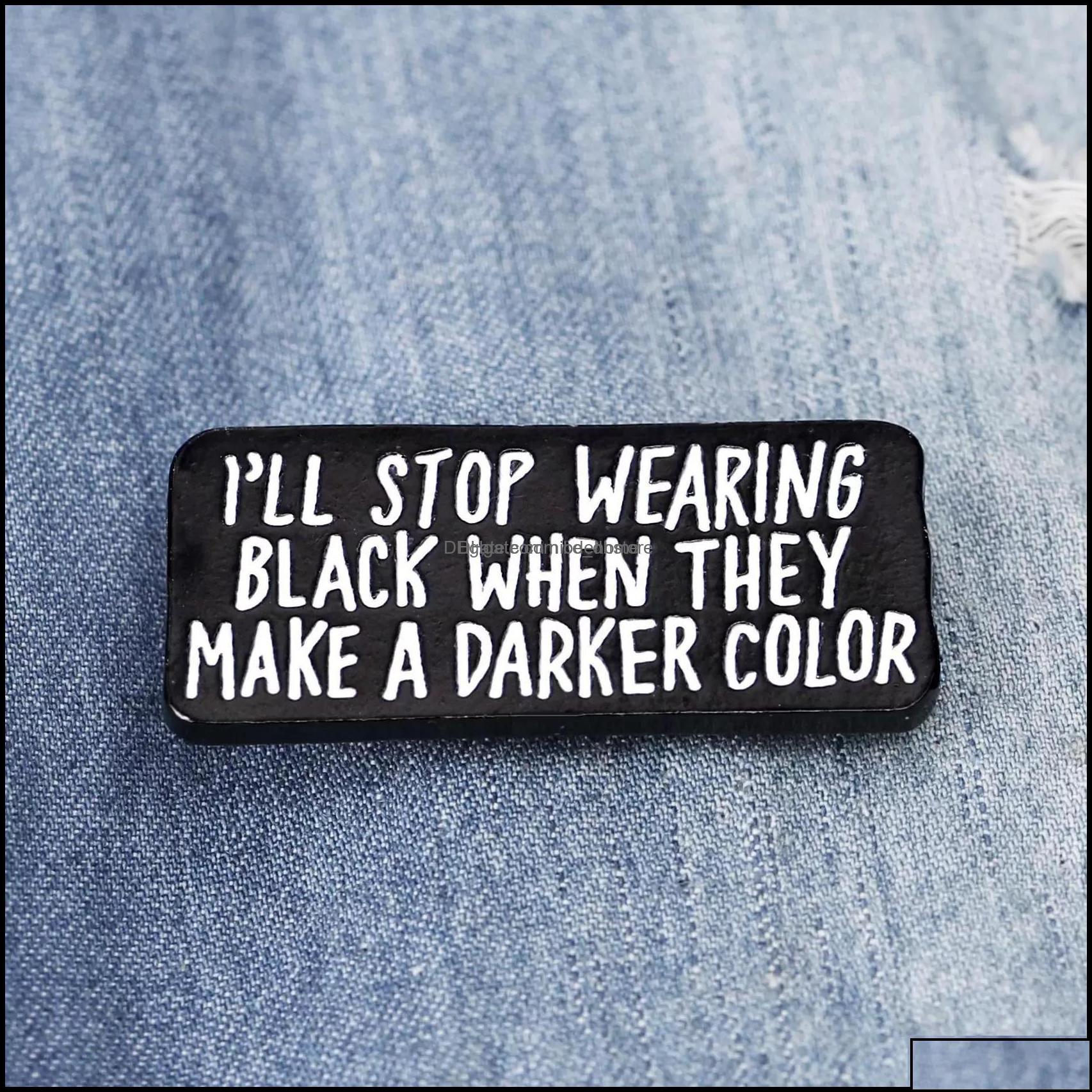 

Pins Brooches Pinsbrooches Jewelry Vintage Black Color Cute Small Funny Enamel Brooches Pins For Women Girl Men Christmas Gift Demi Otcze