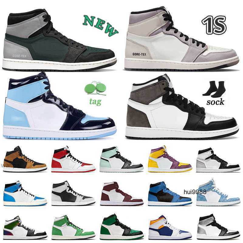 

2023 1 1s High Og Jumpman One Basketball Shoes For Mens Womens Element Light Bone Particle Grey Heritage Stage Haze Rebellionaire NRG Igloo Spor og designer shoes, M46 36-46 olive aura