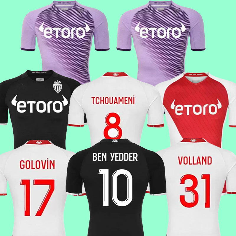 

22/23 Monaco Soccer Jersey Football shirts Dalger MBAPPE #29 FALCAO #9 BERNARDO FABINHO LEMAR YEDDER JOVETIC HENRY GOLOVIN GELSON.M KEITA purple home away third