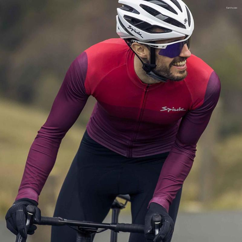 

Racing Sets SPIUKFULL Winter Cycling Long Sleeve Thermal Fleece Bicycl Jerseys Men Bicicleta Maillot Equipacion Ciclismo Bike Clothes Coat, 04