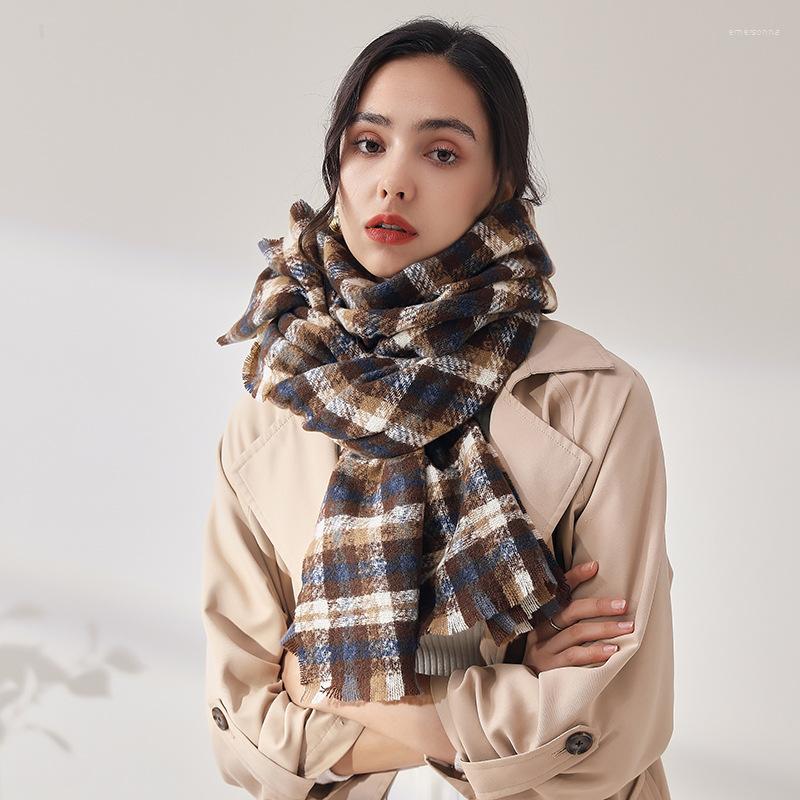 

Scarves Artificial Cashmere Pashmina Tippet Women Shawls Cape Autumn Winter Warm Mujer Bufanda Muffler Echarpes Plaid Mantilla